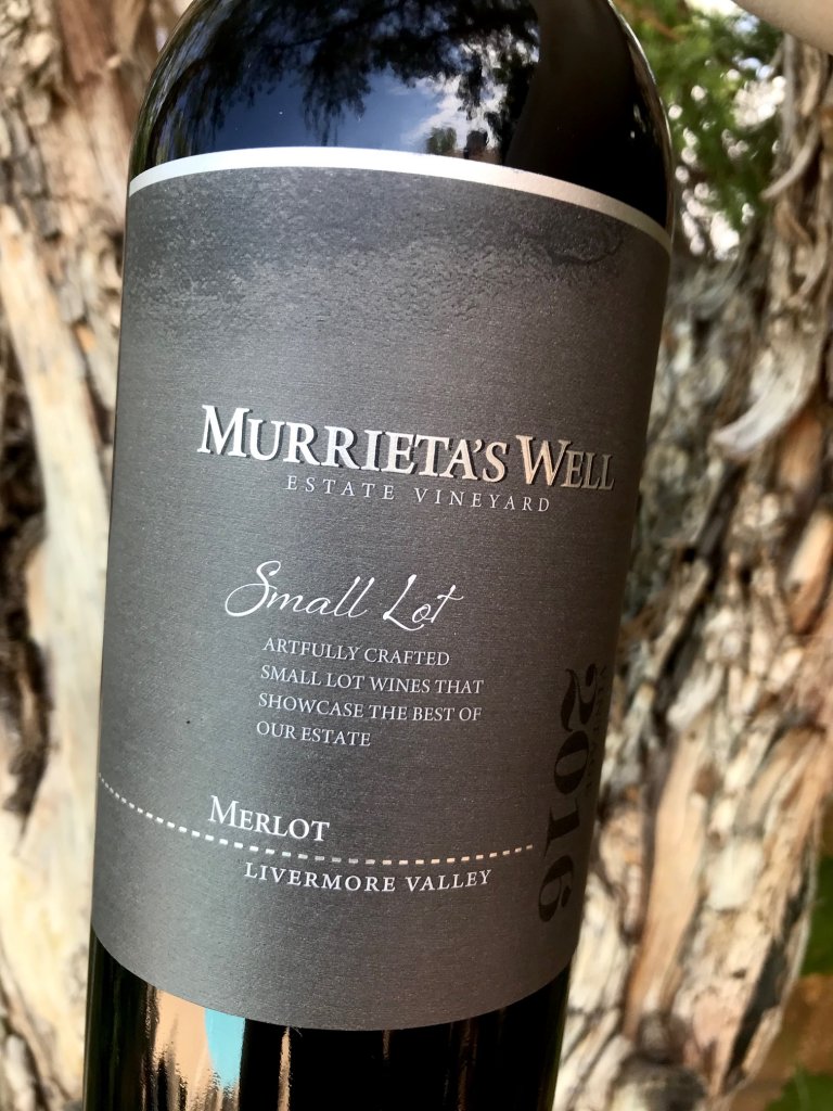 Murrieta's Well Small Lot Merlot wine label 